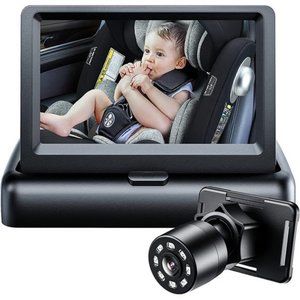 Baby Car Mirror, View Infant in Rear Facing Seat with Wide Crystal Clear View